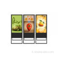 Visualizza poster di segnaletica digitale portatile touchscreen